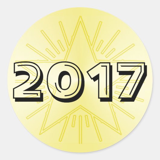 Klasse des Gold Star Round Sticker 2017 von Janz (Vorderseite)