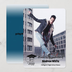 Klasse des grad-inspirierenden Quote-White-Overlay Ankündigung