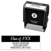 Klasse des Graduate Abschluss einfache Rücksendead Permastempel (Beispiel)