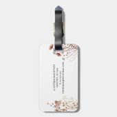 Klasse des Graduate-Fotos 2023 Wildblume Gepäckanhänger (Rückseite vertikal)