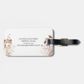 Klasse des Graduate-Fotos 2023 Wildblume Gepäckanhänger (Rückseite horizontal)