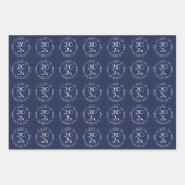 Klasse des Graduate Navy White Typografy Geschenkpapier Set (Vorderseite 2)
