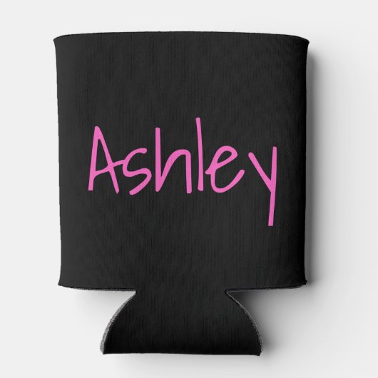 Klasse des Graduate Neon Pink Script Dosenkühler (Rückseite)