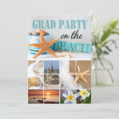 Klasse des Graduation Beach Party Einladung (Stehend Vorderseite)