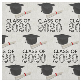Klasse des Graduation Cap Diploma 2020 Stoff