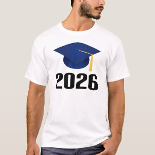 Klasse des graduierten Geschenks des Hut-2026 T-Shirt
