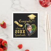 Klasse des Grand Foto Black and Gold Abschlüsse 20 Serviette (Beispiel)