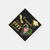 Klasse des Grand Foto Black and Gold Abschlüsse 20 Serviette (Ecke)