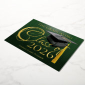 Klasse des grünen Abschlusses 20245 Folieneinladung (Gedreht)