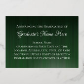 Klasse des grünen Abschlusses 20245 Folieneinladung (Rückseite)