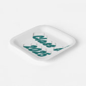 Klasse des grünen Abschlusses 2025 Pappteller (Gewinkelt)