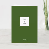 Klasse des grünen Abschlusses von 2025 Karte (Rückseite)