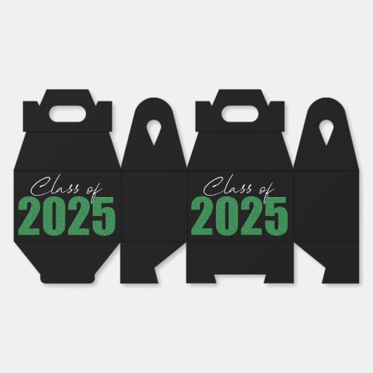 Klasse des grünen Glitzer von 2025 Geschenkschachtel (Ungeklappt)