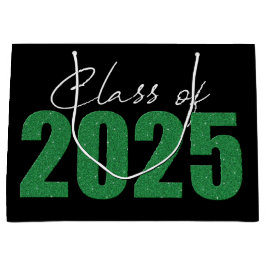 Klasse des grünen Glitzer von 2025 Große Geschenktüte