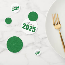 Klasse des grünen Glitzer von 2025 Konfetti