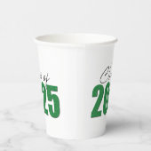 Klasse des grünen Glitzer von 2025 Pappbecher (Rechts)