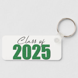 Klasse des grünen Glitzer von 2025 Schlüsselanhänger