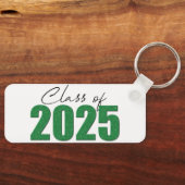 Klasse des grünen Glitzer von 2025 Schlüsselanhänger (Vorderseite)