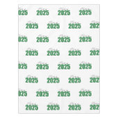 Klasse des grünen Glitzer von 2025 Tischdecke (Vorderseite)