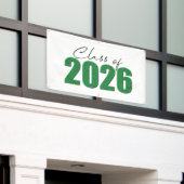 Klasse des grünen Glitzer von 2026 Banner (Äußeres Gebäude)