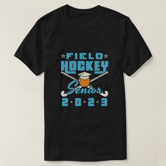 Klasse des Hockeyschlägers 2023 Abschluss Grad T-Shirt (Design vorne)