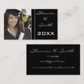 Klasse des höheren Abschlusses Telefonnummerkarte (Vorne/Hinten)