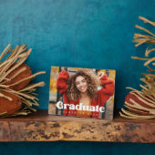 Klasse des Jahres 2024 Schule Modernes Abschluss F Fotoplatte (Seite)