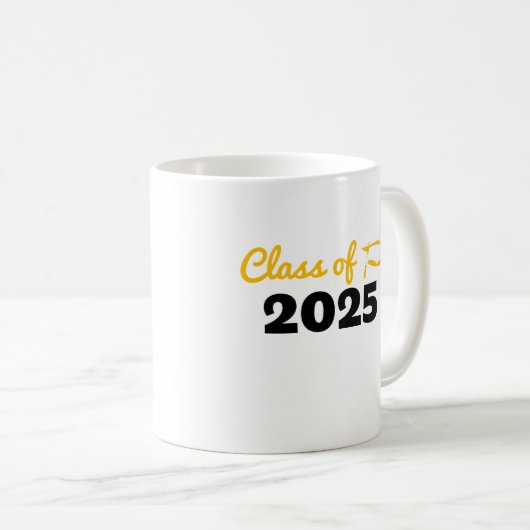 Klasse des Jahres 2025 Abschluss Kaffeetasse (VorderseiteRechts)