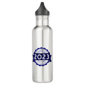 Klasse des JAHRESabschlusses, Printwerbung für vol Edelstahlflasche (Links)