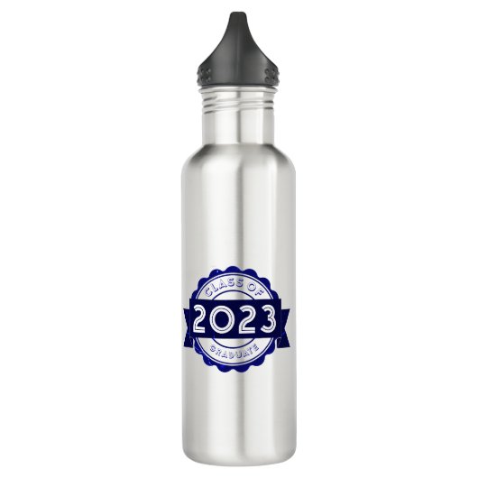 Klasse des JAHRESabschlusses, Printwerbung für vol Edelstahlflasche (Links)