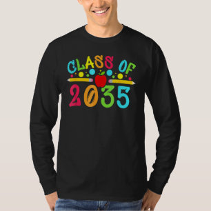 Klasse des Kindergartens 2035 bis Abschluss vor K T-Shirt