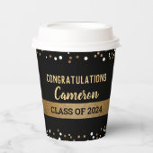 Klasse des konfigurierbaren Abschlusses 2024 Pappbecher (Vorderseite)