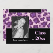 Klasse des Leopard-Fotos 2015 Abschluss Einladung (Vorne/Hinten)