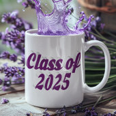 Klasse des lila Abschlusses 2025 Kaffeetasse