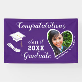 Klasse des Lila Abschlusses des Graduate Foto 2025 Banner