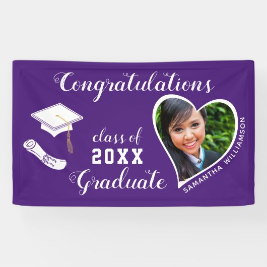 Klasse des Lila Abschlusses des Graduate Foto 2025 Banner (Horizontal)