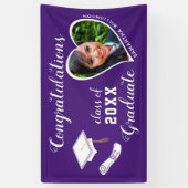 Klasse des Lila Abschlusses des Graduate Foto 2025 Banner (Vertikal)