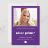 Klasse des lila Fotos der GRADUATE-Bauart 2025 Ankündigung (Rückseite)