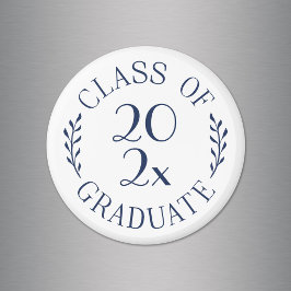 Klasse des Magnets Graduate Chic Navy für Typograf Magnet