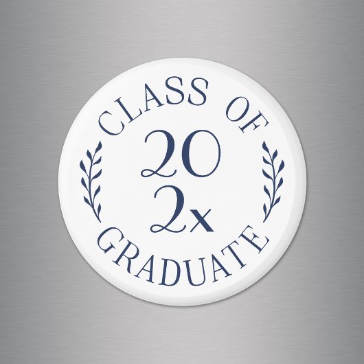 Klasse des Magnets Graduate Chic Navy für Typograf Magnet