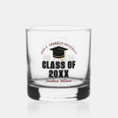 Klasse des Maroon-Abschlusses 2025 Whiskyglas (Rückseite)