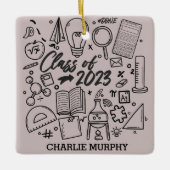 Klasse des Mathematikstudiums Abschluss 2023 Keramikornament (Vorderseite)