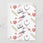 Klasse des Medical Nurse Graduate Pattern 2023 Einladung (Rückseite)