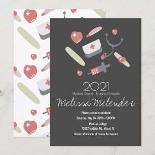 Klasse des Medical Nurse Graduate Pattern 2023 Einladung