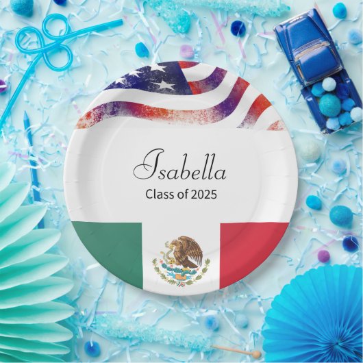 Klasse des mexikanischen Abschlusses 2023 Pappteller (Party)