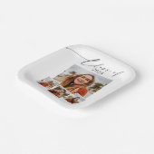 Klasse des Minimalistischen Fotos Grad Party 2025 Pappteller (Gewinkelt)