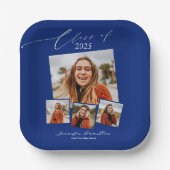 Klasse des Minimalistischen Fotos Grad Party 2025 Pappteller (Vorderseite)