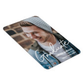 Klasse des modernen Fotos für männliche Graduate 2 Magnet (Rechte Seite)