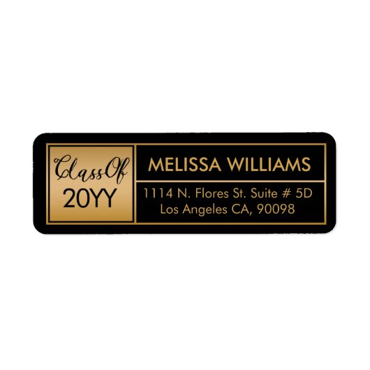 Klasse des modernen geometrischen Goldrahmens 2017 (Vorne)