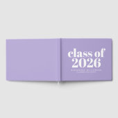 Klasse des modernen Lavendels Personalisiert 2024 Gästebuch (Voll)